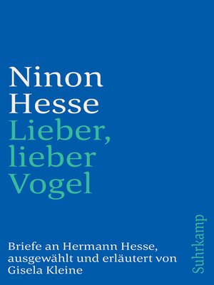 cover image of »Lieber, lieber Vogel«